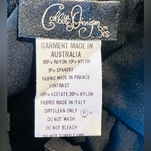 Colette Dinnigan Authentic Lace Black Dress Size XS Garment Made in Australia - Picture 15 of 15